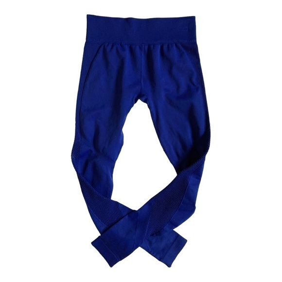 NUX Active Compression Capri Leggings Crop Mesh inlay NWOT - Picture 4 of 7